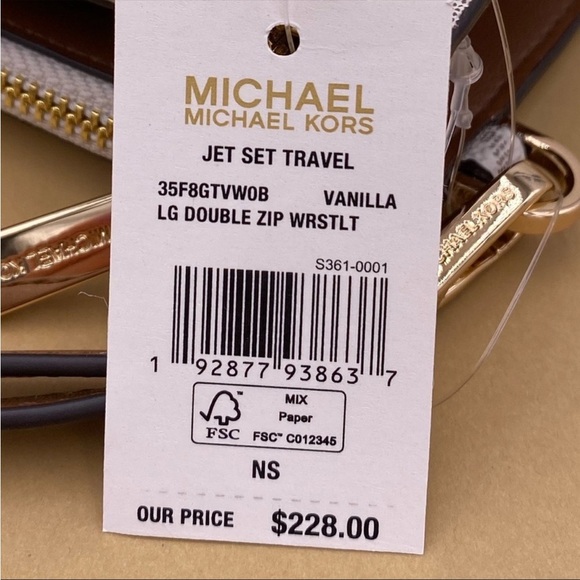 MICHAEL KORS JAYCEE MEDIUM
BACKPACK and Wallet Set VANILLA New - Picture 13 of 14